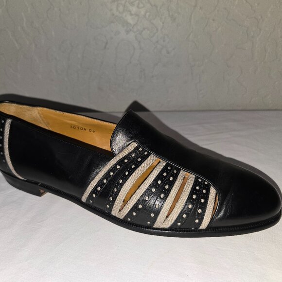 Mezlan FIJI Black Leather Slip On Shoes Men's 11 M Made In Spain - Picture 2 of 9